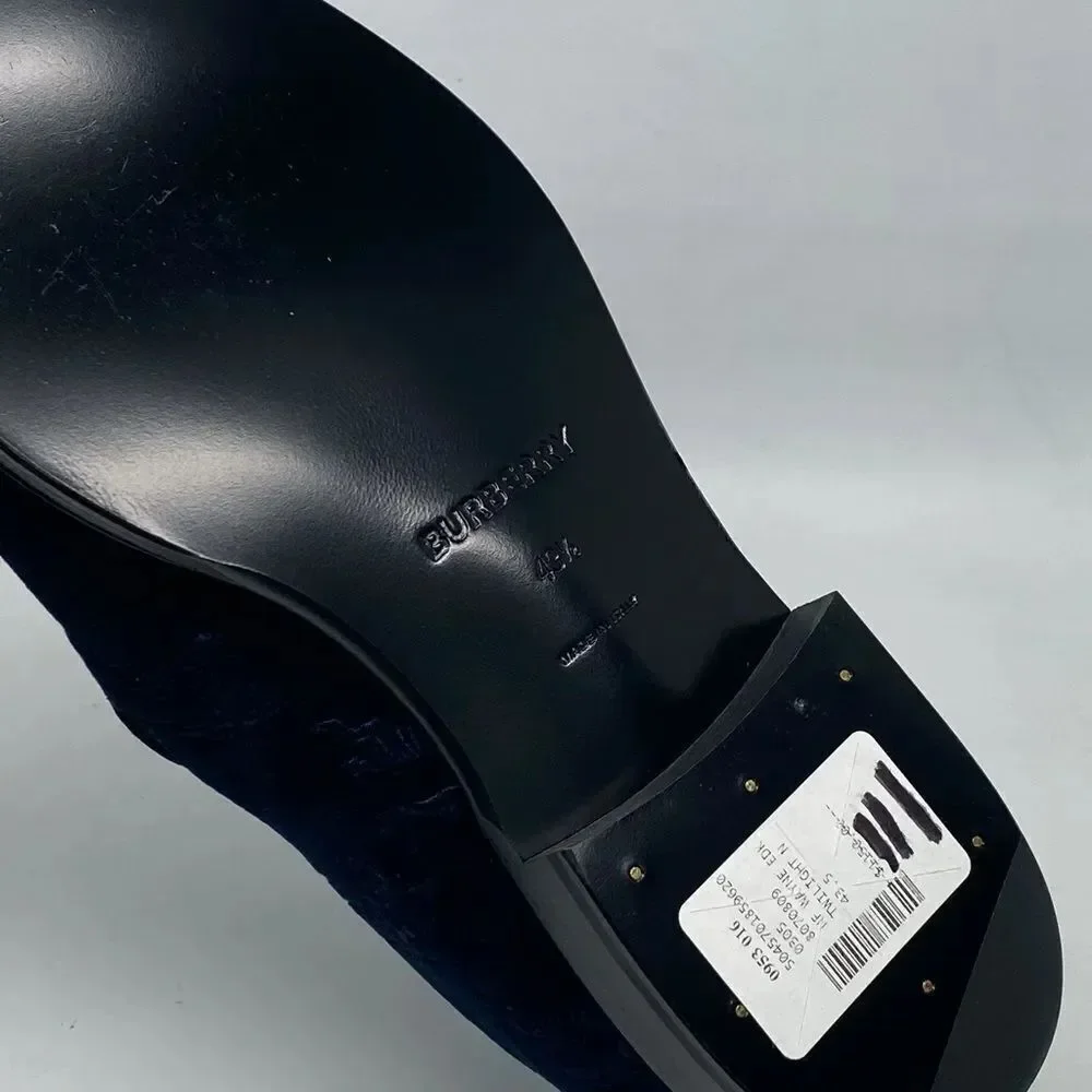 Burberry Wayne Velvet Loafer size 43.5/us size 10.5